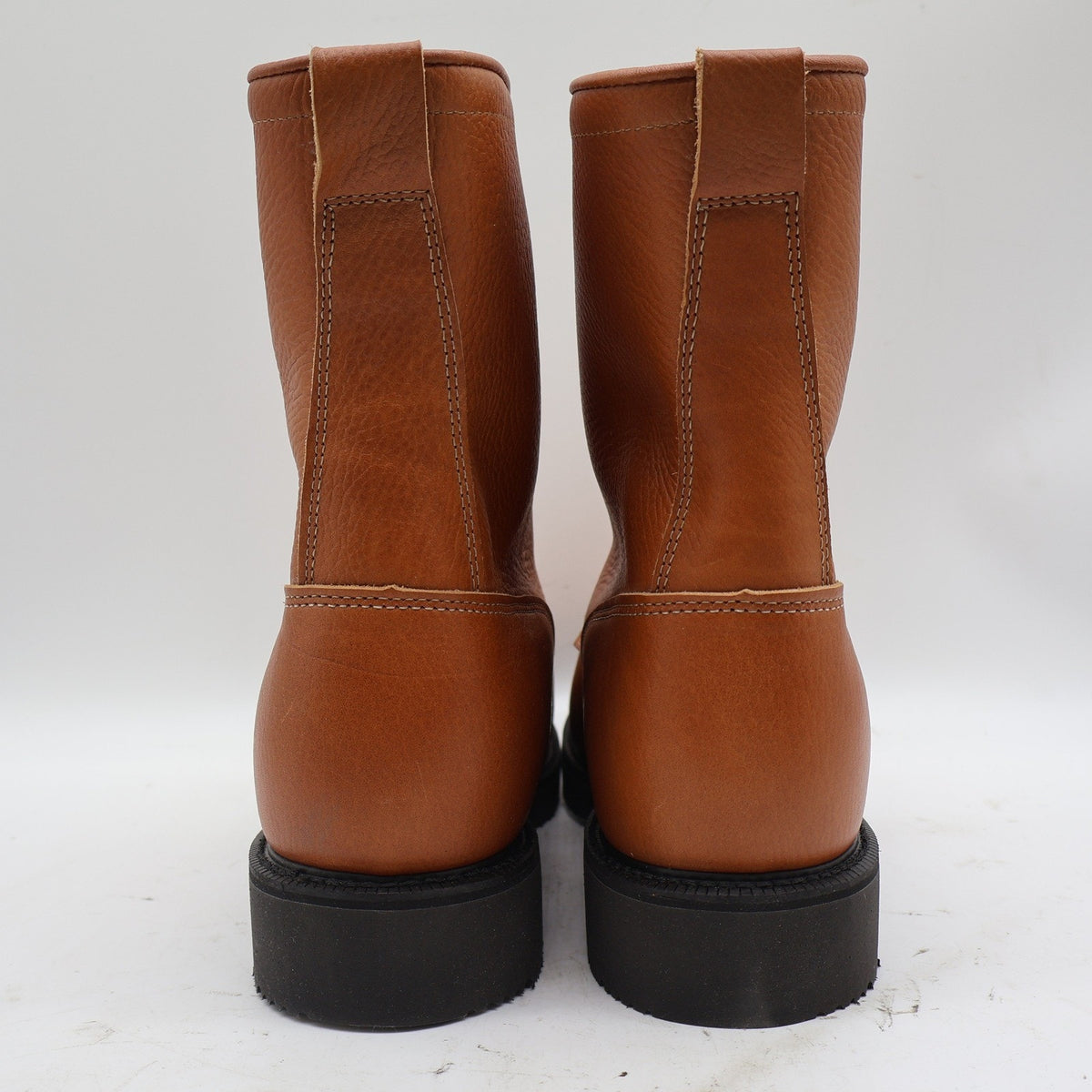 Justin Work Boots Mens 12 EE 8" Copper Caprice Leather USA Made 762 New