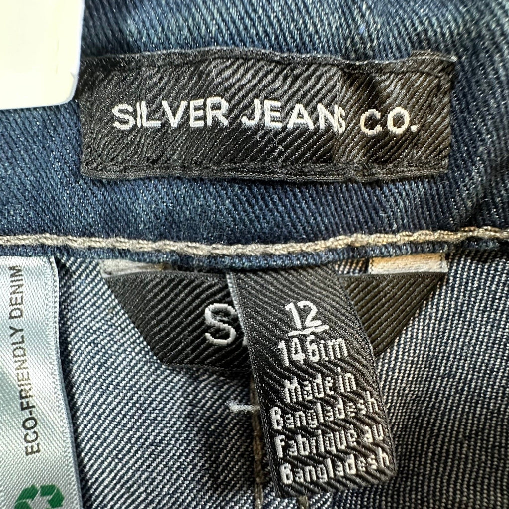 Silver Jeans Sasha Skinny Fit Girls 12 Blue Denim Eco-Friendly NWT