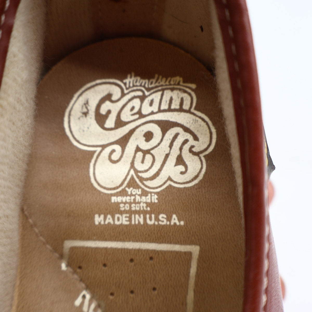 Vintage Soft Spots Cream Puffs Brown Leather Platform Moccasins Women's 5.5M USA Deadstock