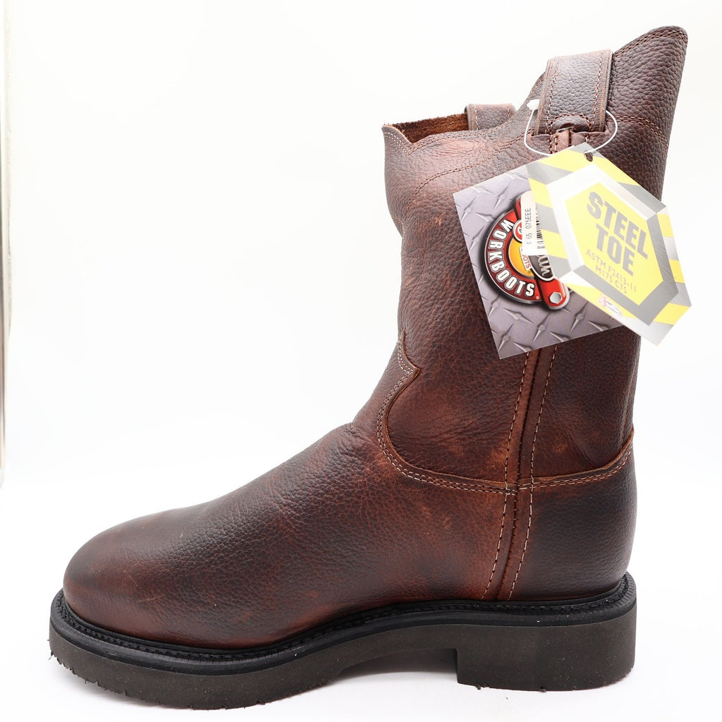 Justin Modern Steel Toe Work Boots Mens 7.5 EEE Brown Leather New In Box 4765 - take2supply