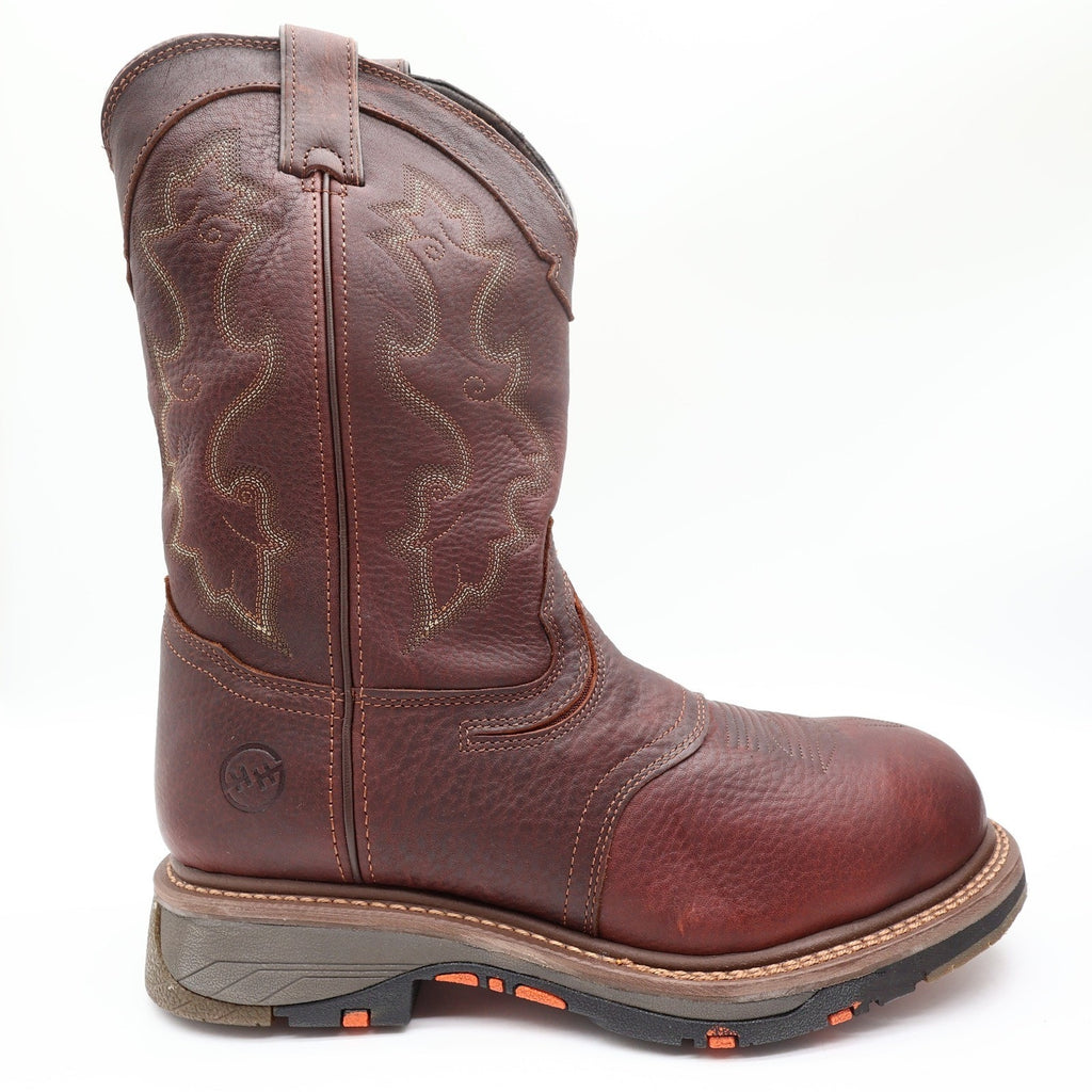 Double-H Boots Mens 11 D Roper Leather Work Safety Toe DH5133 Brown NIB