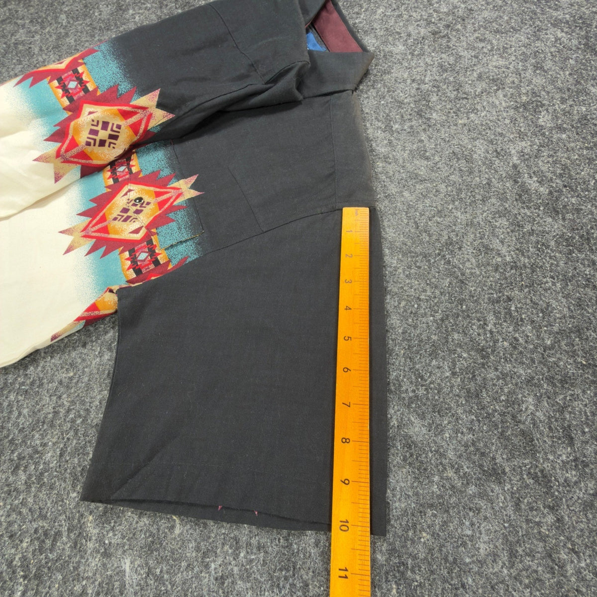 Wrangler Y2K Checotah Western Shirt Mens Small Black Aztec Tribal Cotton NWT