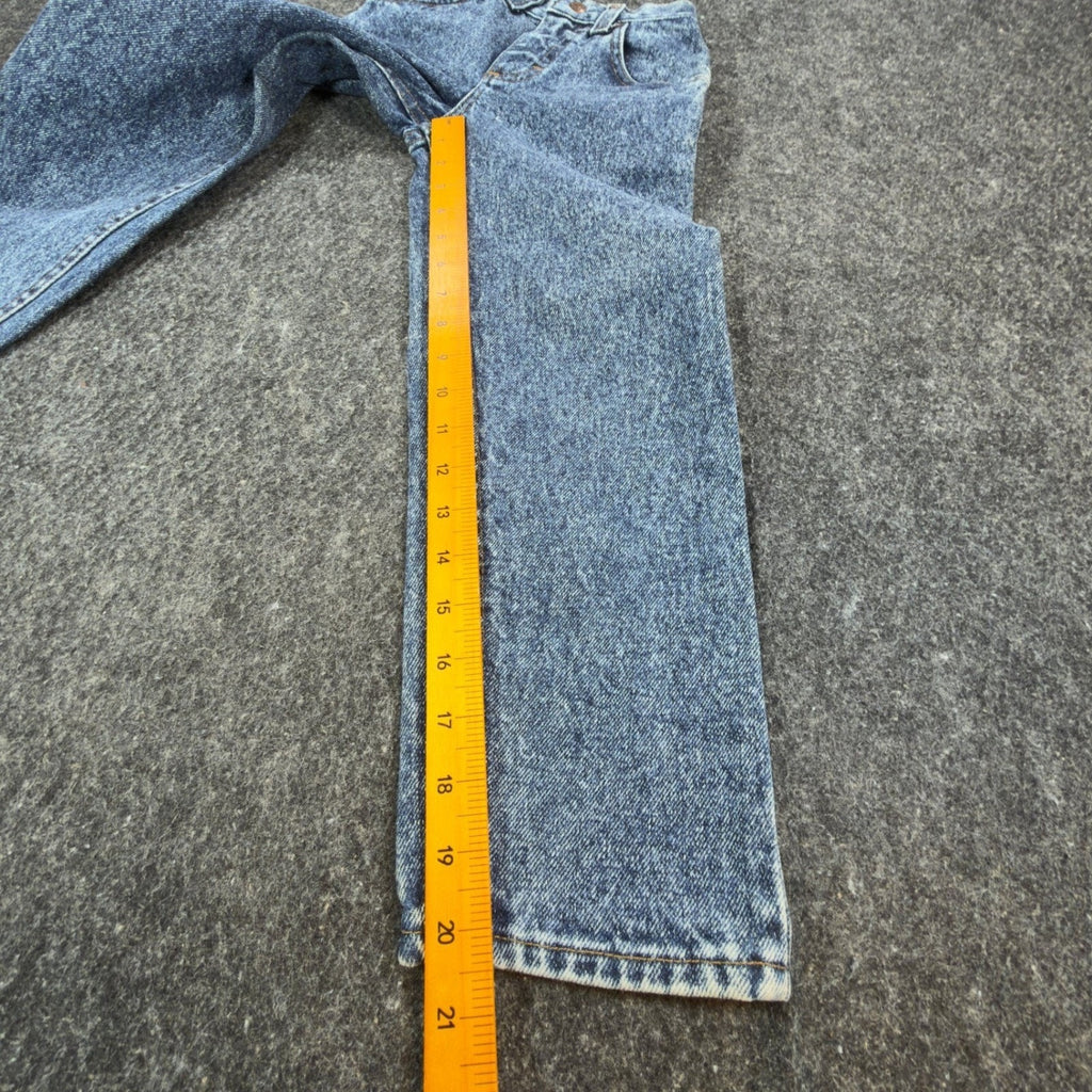 Vintage 90s Lee Boys Size 6 Slim Loose Fit Acid Wash Denim Jeans NWT USA