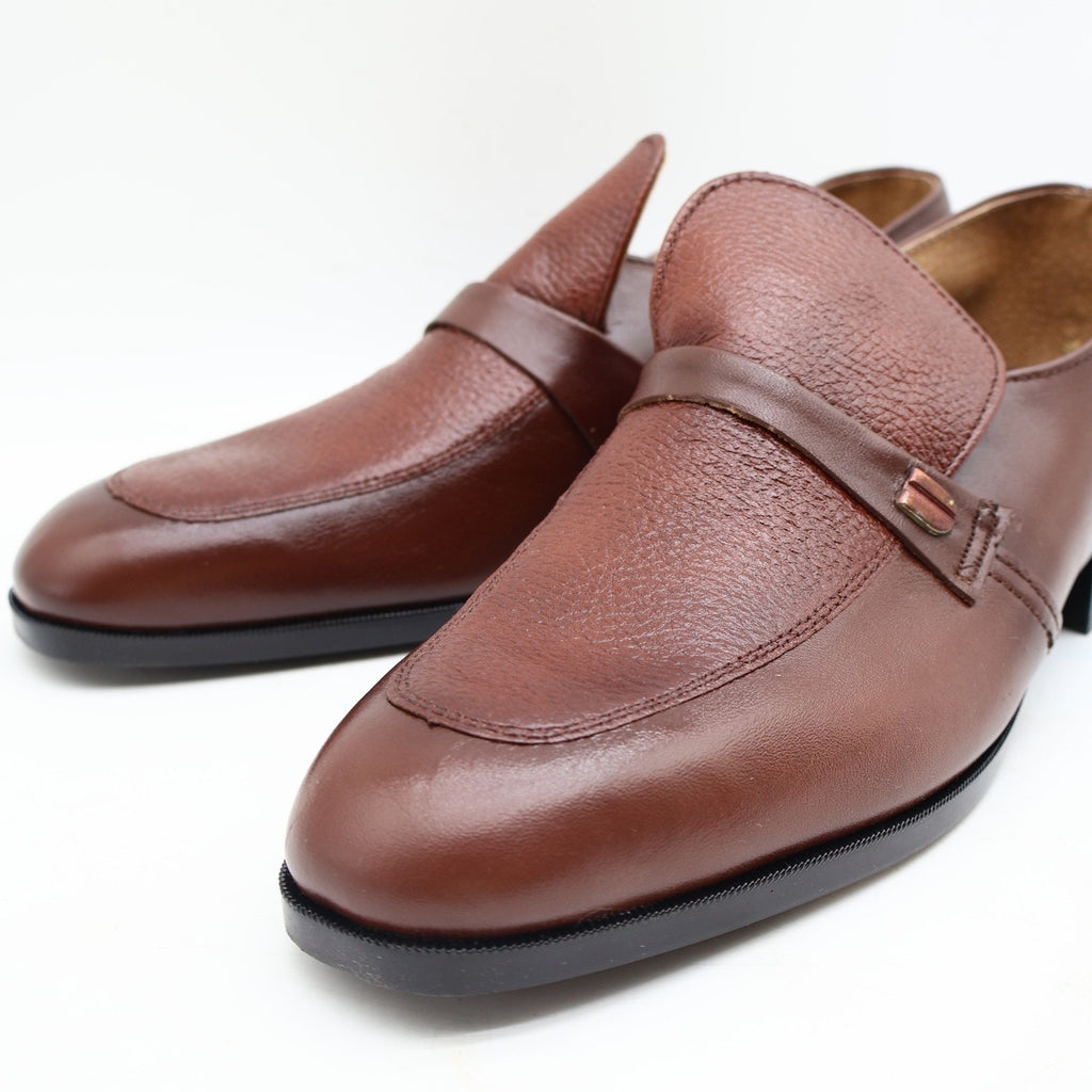 Vintage 70s Barclay Endicott Johnson 95182 Brown Leather Slip-On Loafers Men's 12D USA