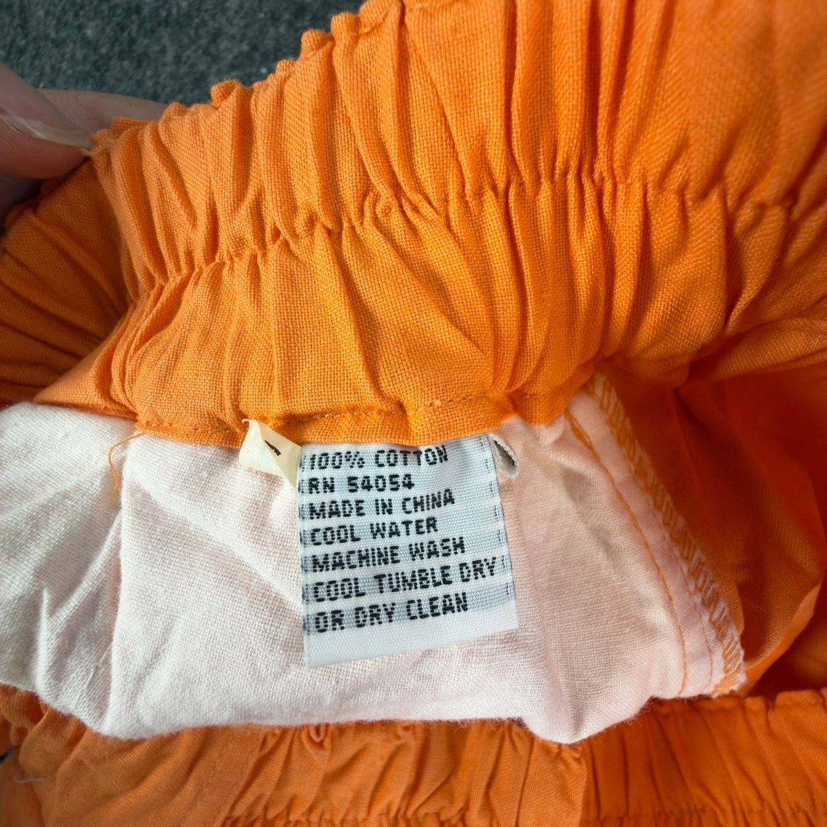 Bugle Boy Vintage 90s Shorts Boys 9 Neon Orange Cotton Elastic Waist NOS - take2supply
