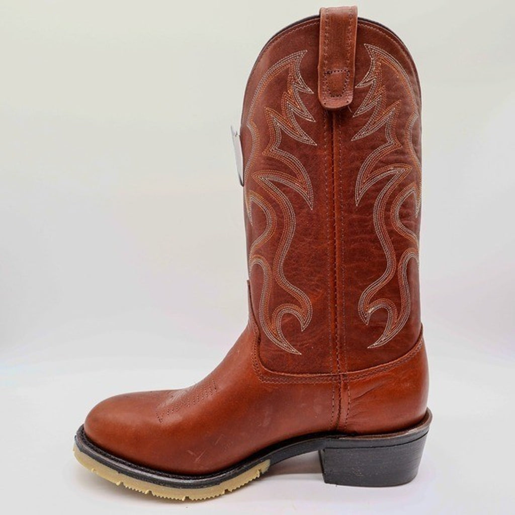 Double-H AG7 Western Work Boots Mens 9.5 D Brown Leather 1519 USA NWT