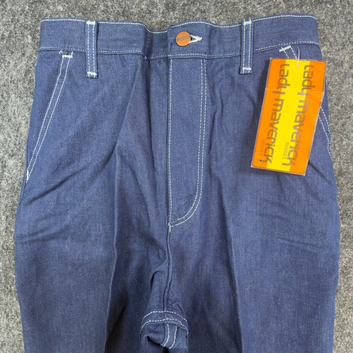 Lady Maverick Vintage 70s Jeans Women 10 Blue Denim High Waist NWT USA Made
