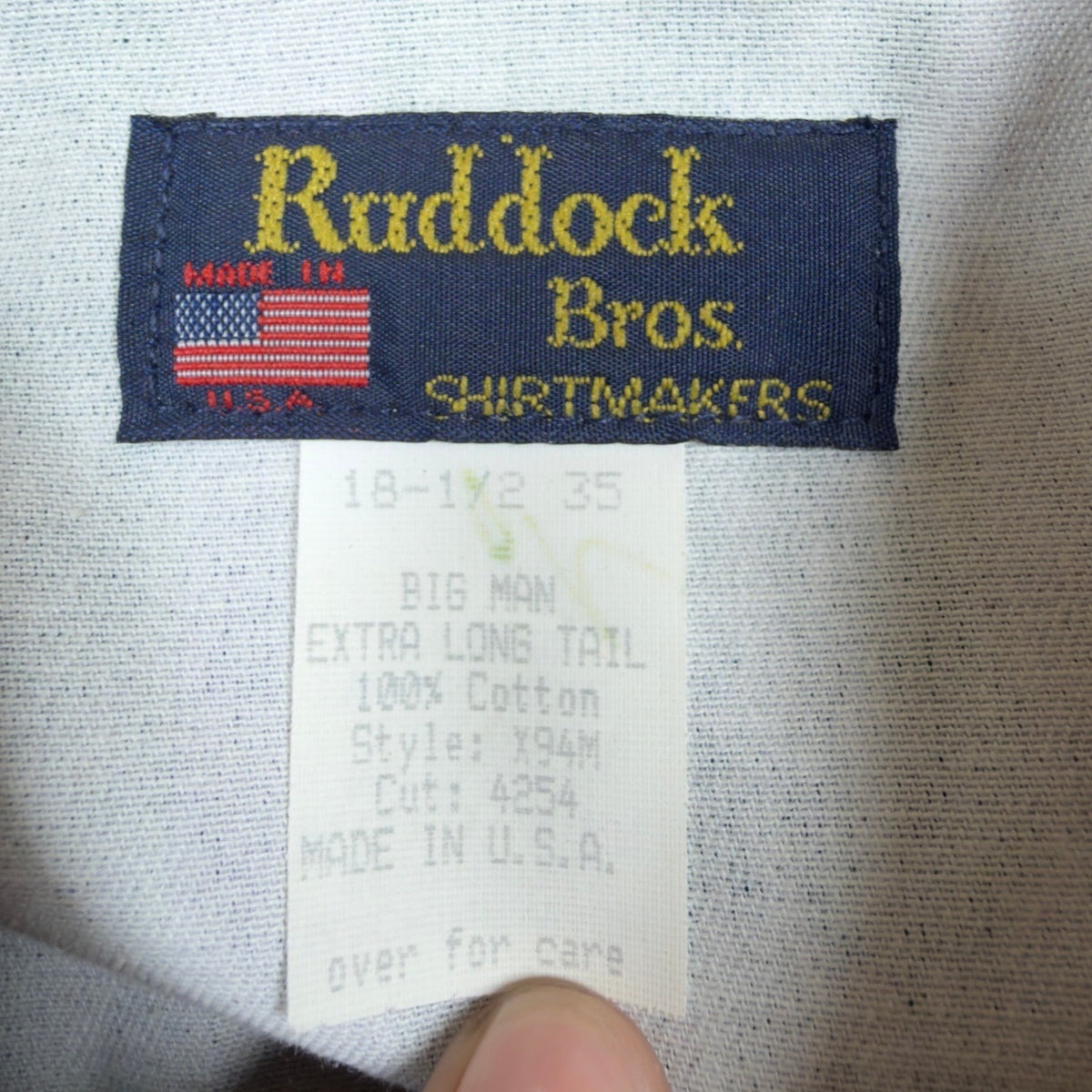 Ruddock Bros Vintage Western Shirt Mens 18.5 Green Striped Cotton Excellent