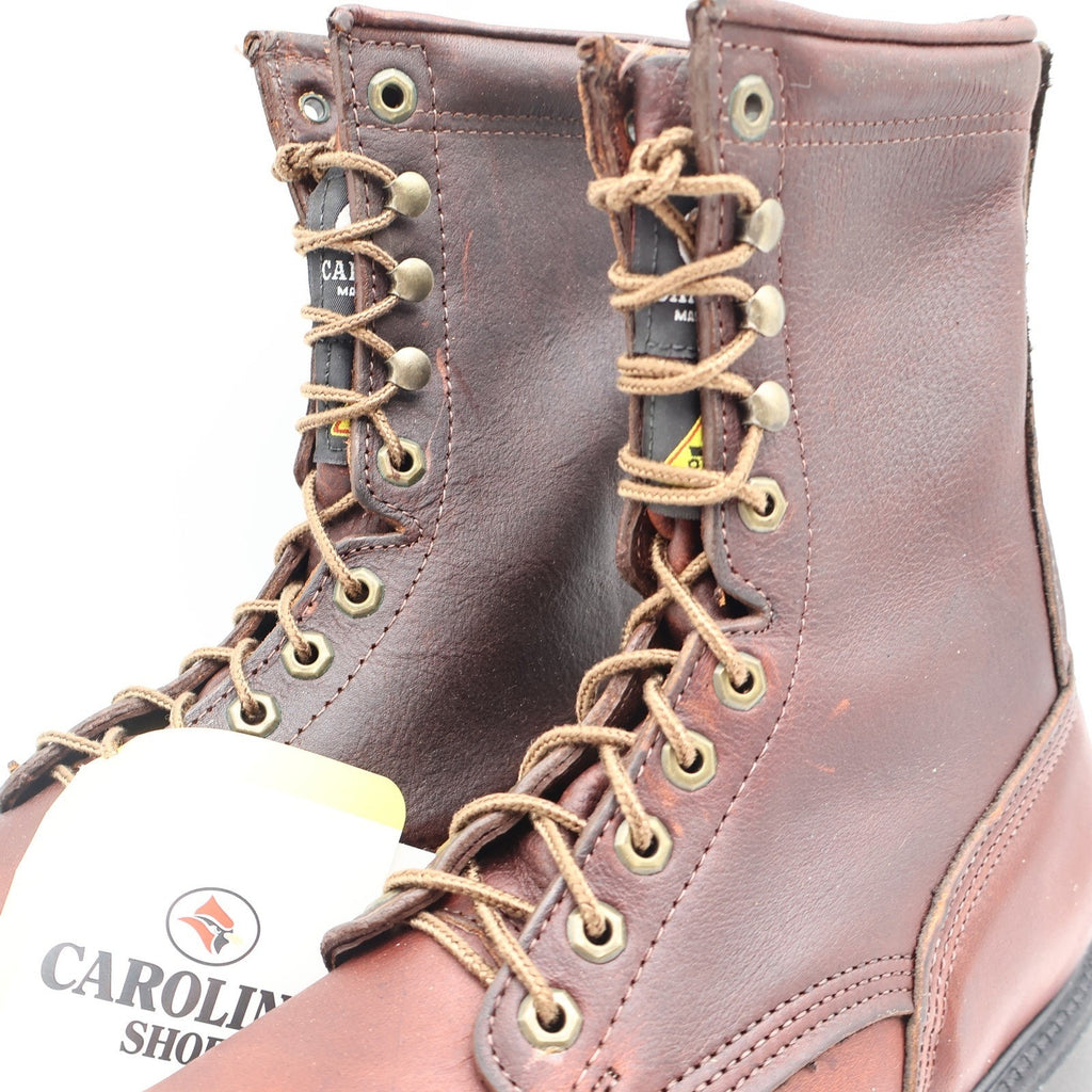 Carolina 8006 Work Boots Mens 10 2E USA Made Briar Pitstop Leather Goodyear Welt