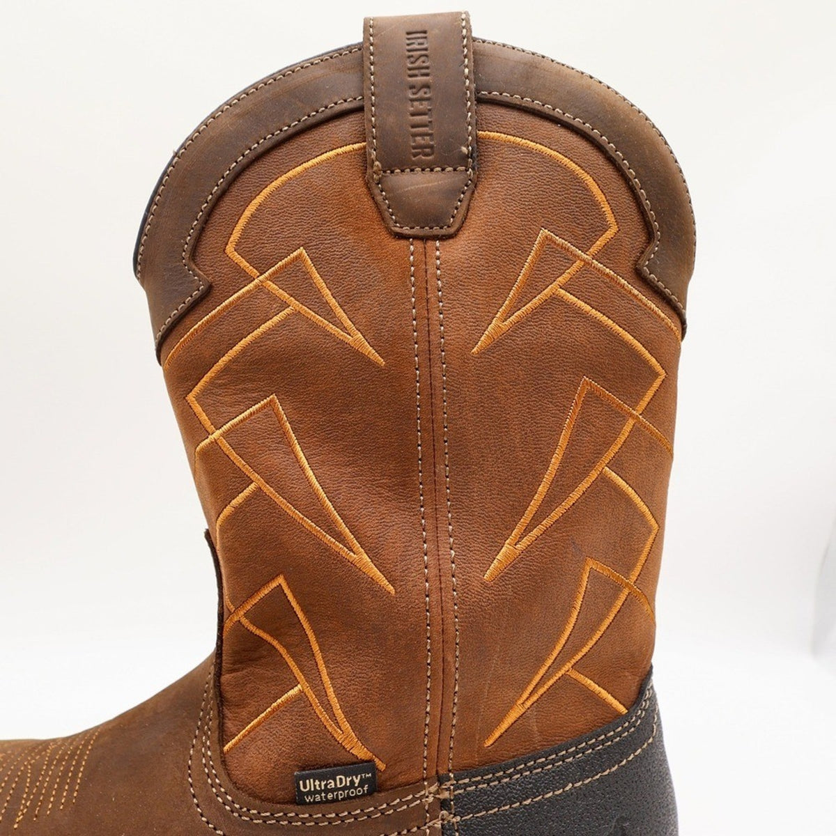 Irish Setter Mens 10.5 Two Harbors 83964 Brown Leather Waterproof Work Boots