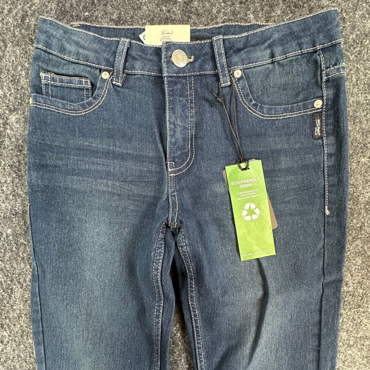 Silver Jeans Co Sasha Skinny Jeans Girls 10 Blue Denim Slim Fit NWT