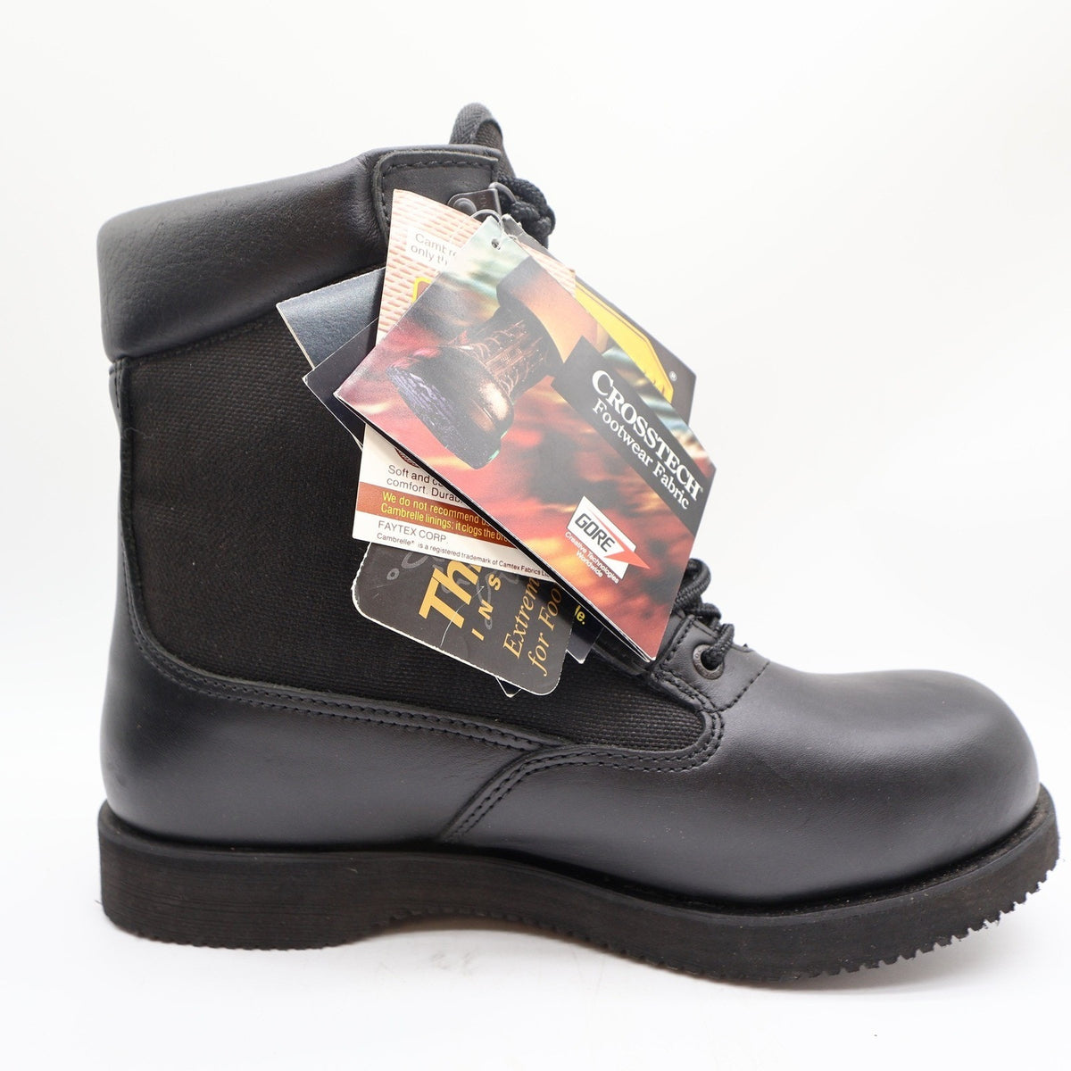 Rocky Eliminator 6" Boots Mens 9 Black Leather Waterproof Insulated NIB 8030