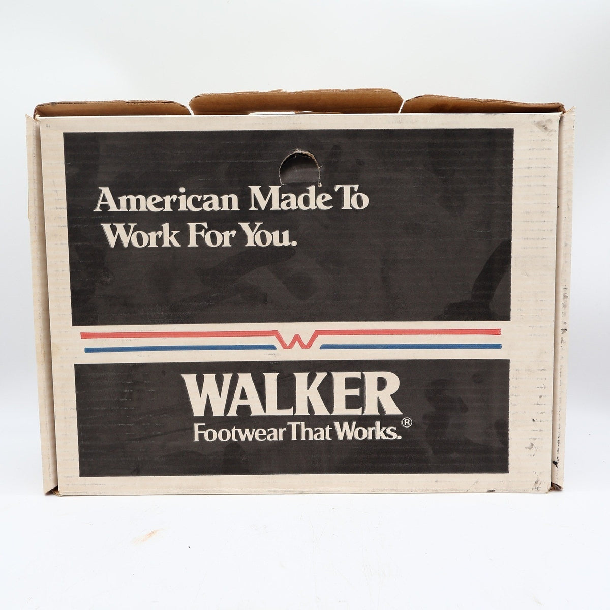 Walker Vintage 80s Work Boots Mens 10 EE Black Leather NIB NWT USA Made 1255