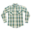Cambridge Vintage 70s Plaid Button Up Shirt Mens M Green Tall Man NWT USA