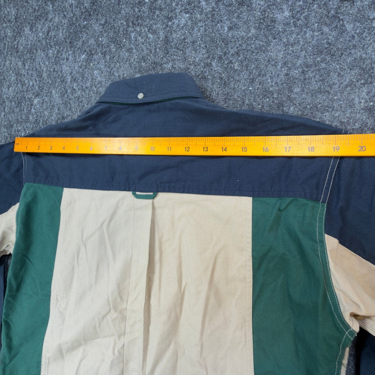 Urgent Gear Vintage 90s Shirt Boys L 14/16 Colorblock Green Tan NWT NOS