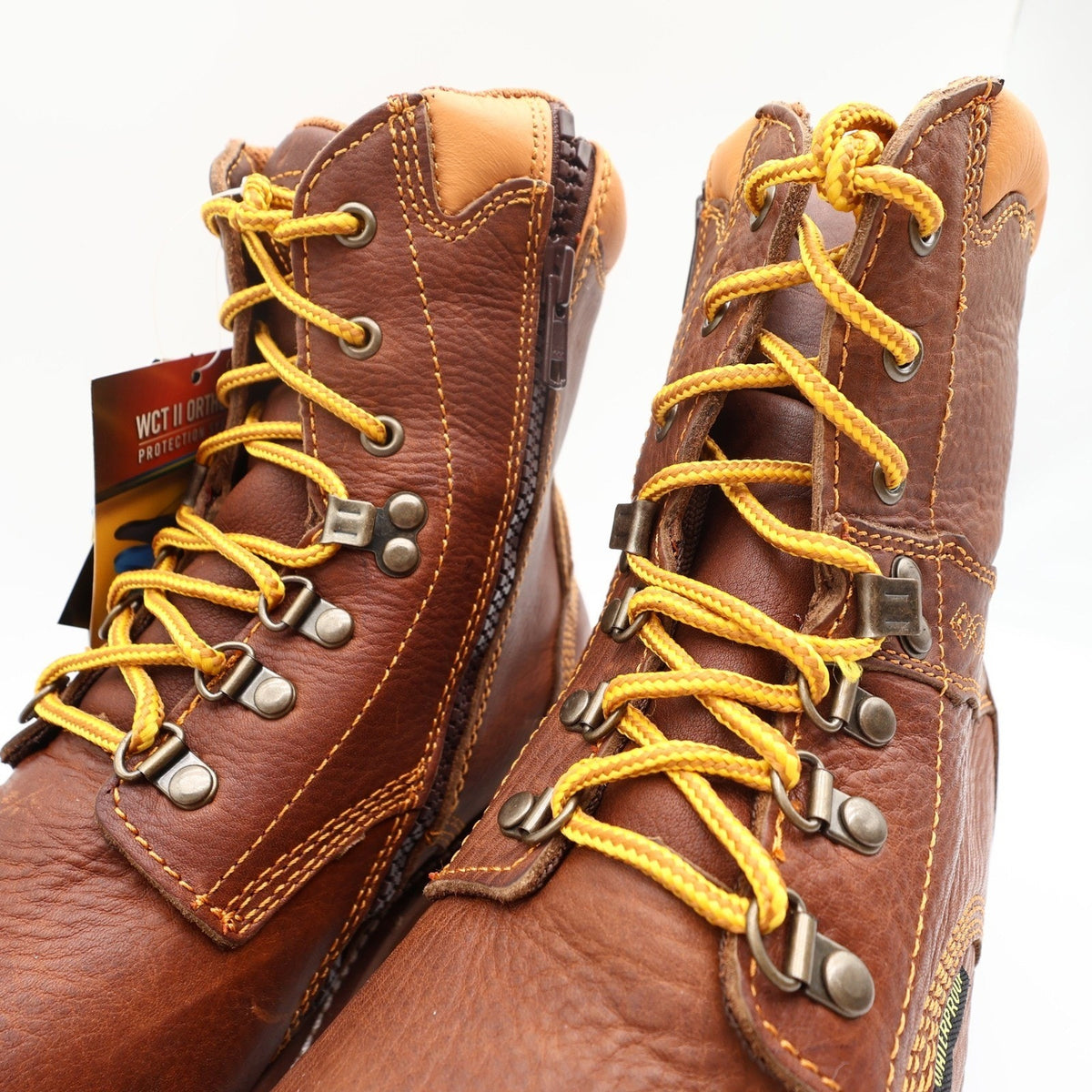 Dan Post Modern Waterproof Work Boots Mens 10.5 D Brown Leather NWT - take2supply