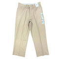 Key Industries Y2K Work Khakis Men 38x29 Tan Poly Cotton NWT