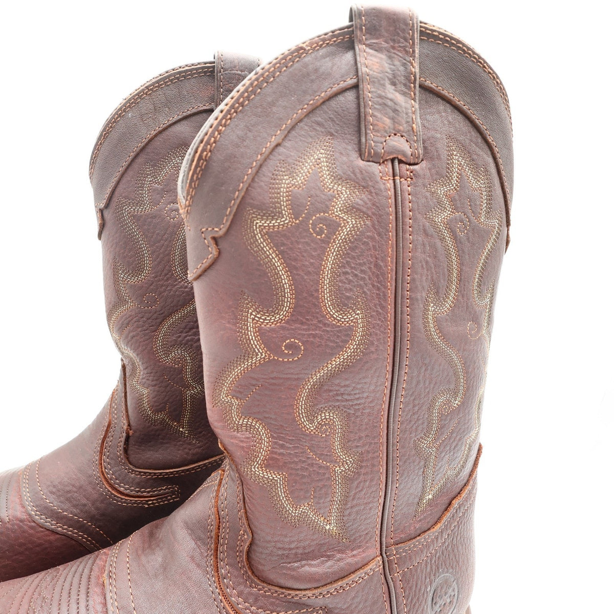 Double-H Boots Mens 11 D Roper Leather Work Safety Toe DH5133 Brown NIB