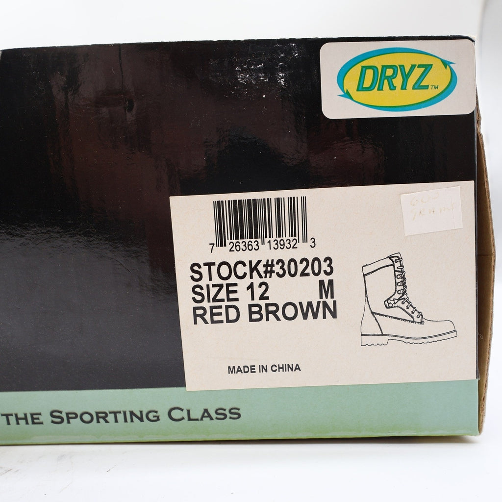 Browning 30203 Hunting Boots Mens 12 Red Brown Leather Waterproof NWT
