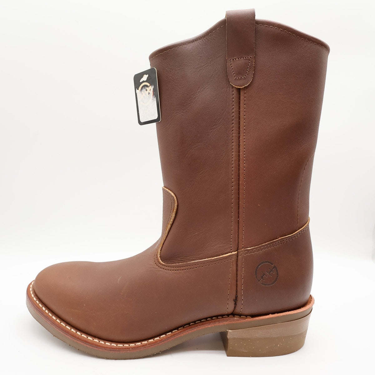 Double-H 2555 Ranch Wellington Brown Leather Work Boots Men's 9.5D USA NWT