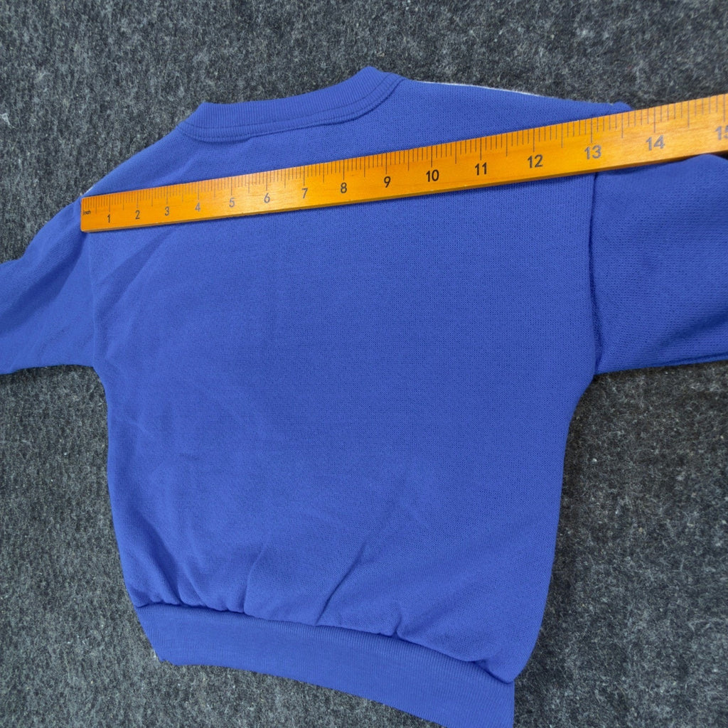 TMNT Vintage Sweatshirt Boys S 4 White Blue 80s 90s Made in USA Graphic
