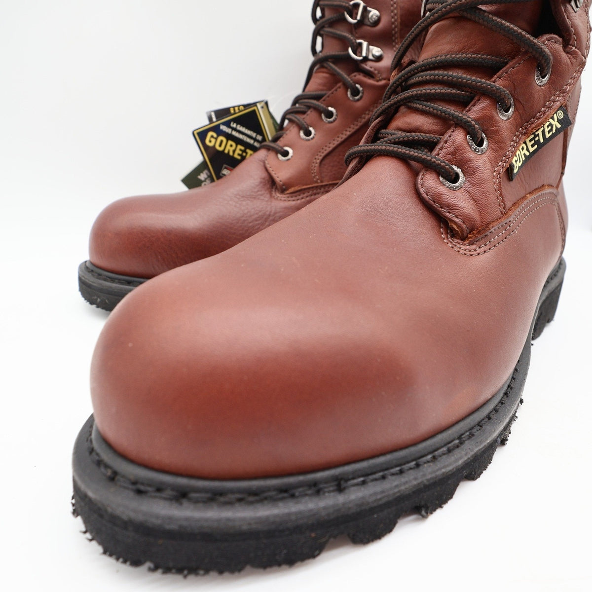 Rocky 2000s Ranger Steel Toe Work Boots Mens 10.5 M Brown Leather GORE-TEX NWT