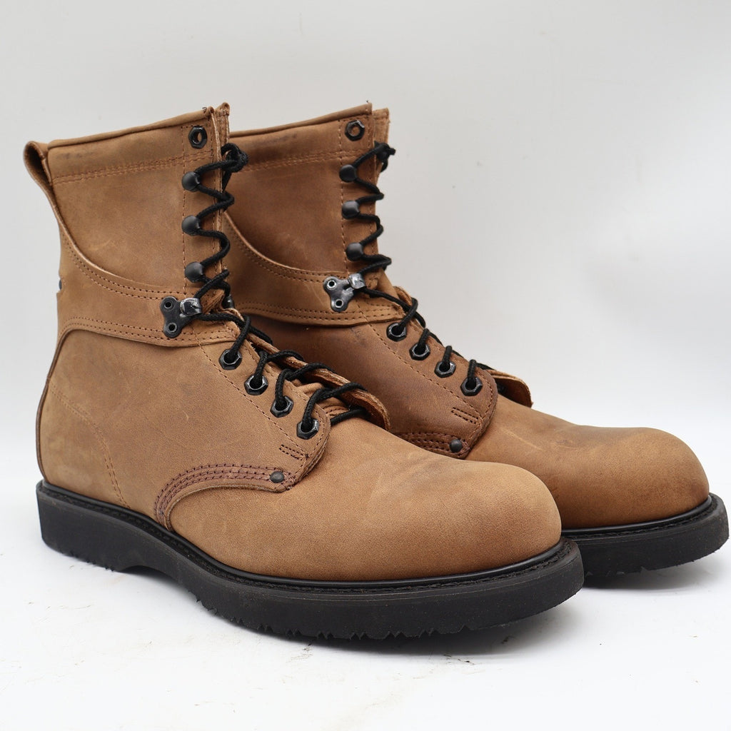 Carolina Work Boots Mens 11 D Vintage Brown Leather 4Comfort Made in USA 839 - take2supply