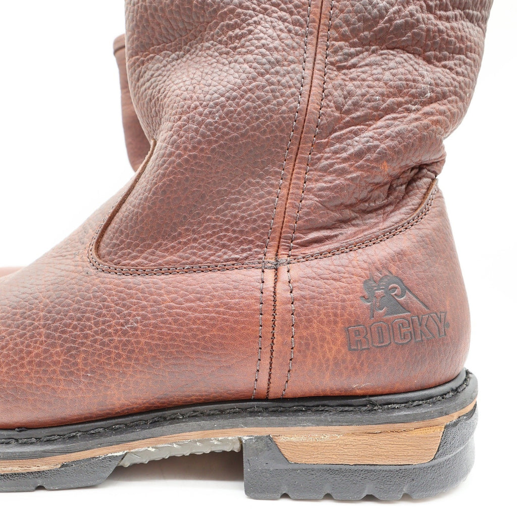 Rocky IronClad 5685 10-Inch Waterproof Pull-On Work Boots Men's 13M Brown NWT
