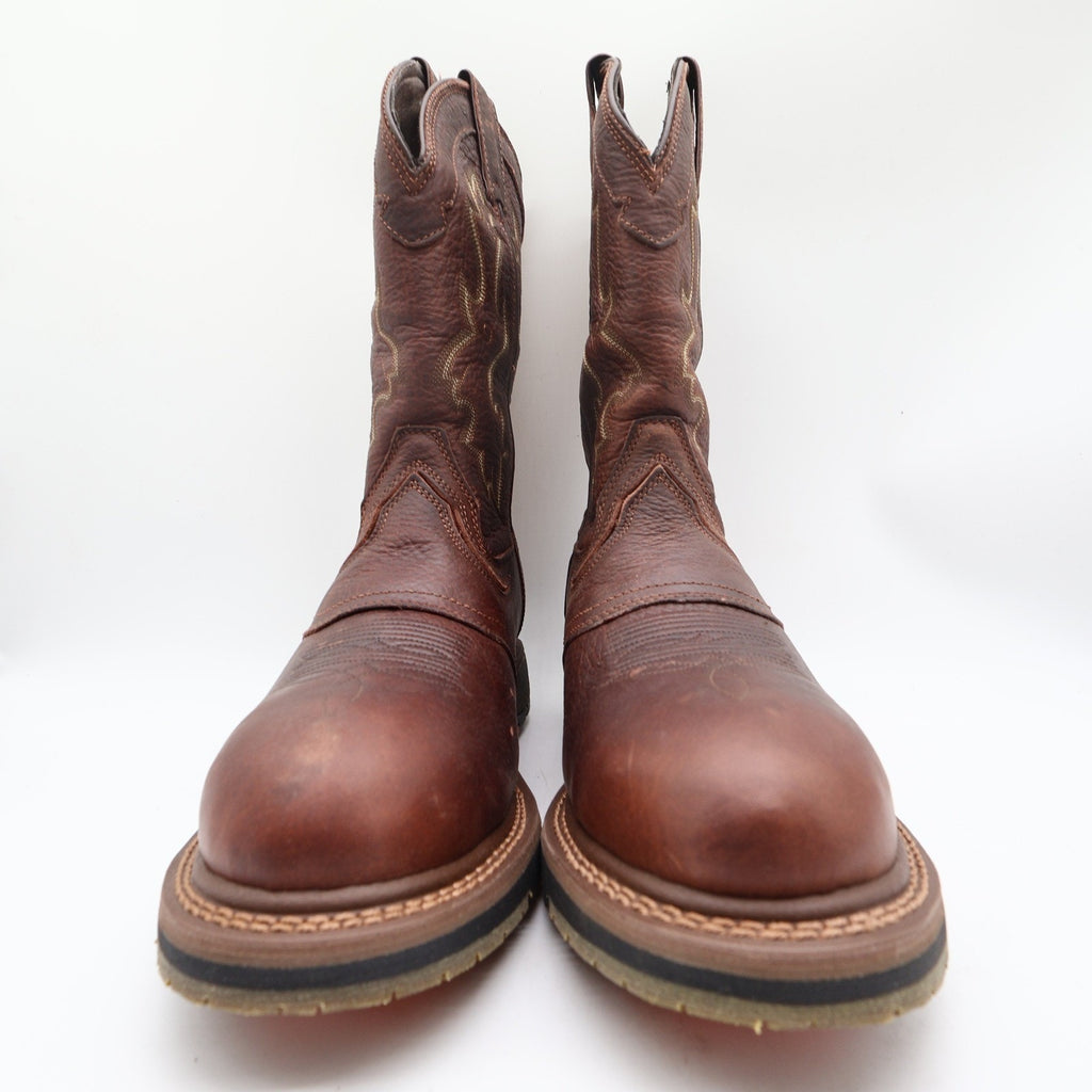 Double-H Modern Roper Boots Mens 10.5 D Brown Leather Composite Toe DH5133 NWT