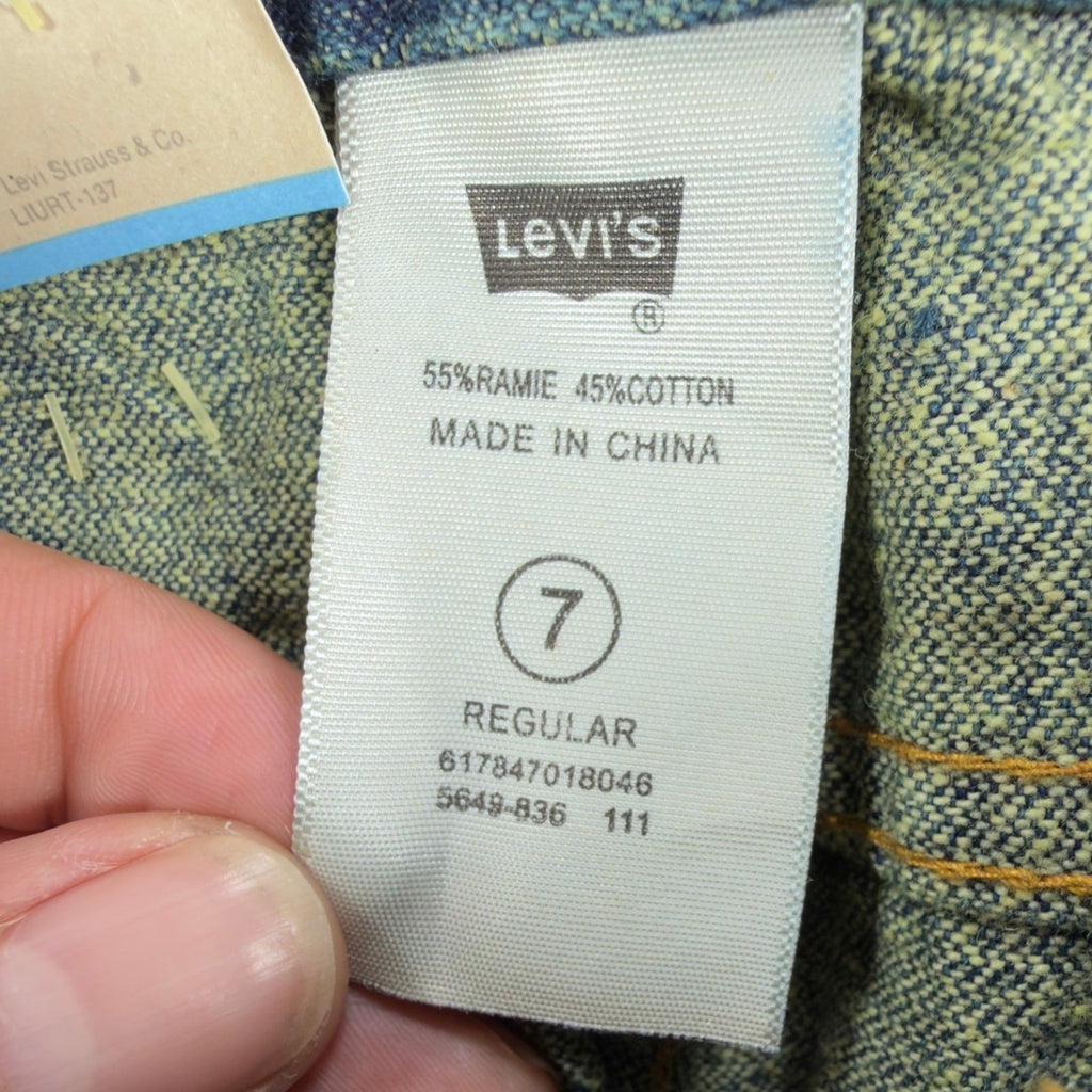 Levi's Y2K 549 Relaxed Straight Jean Shorts Boys 7 Reg Blue Denim NWT