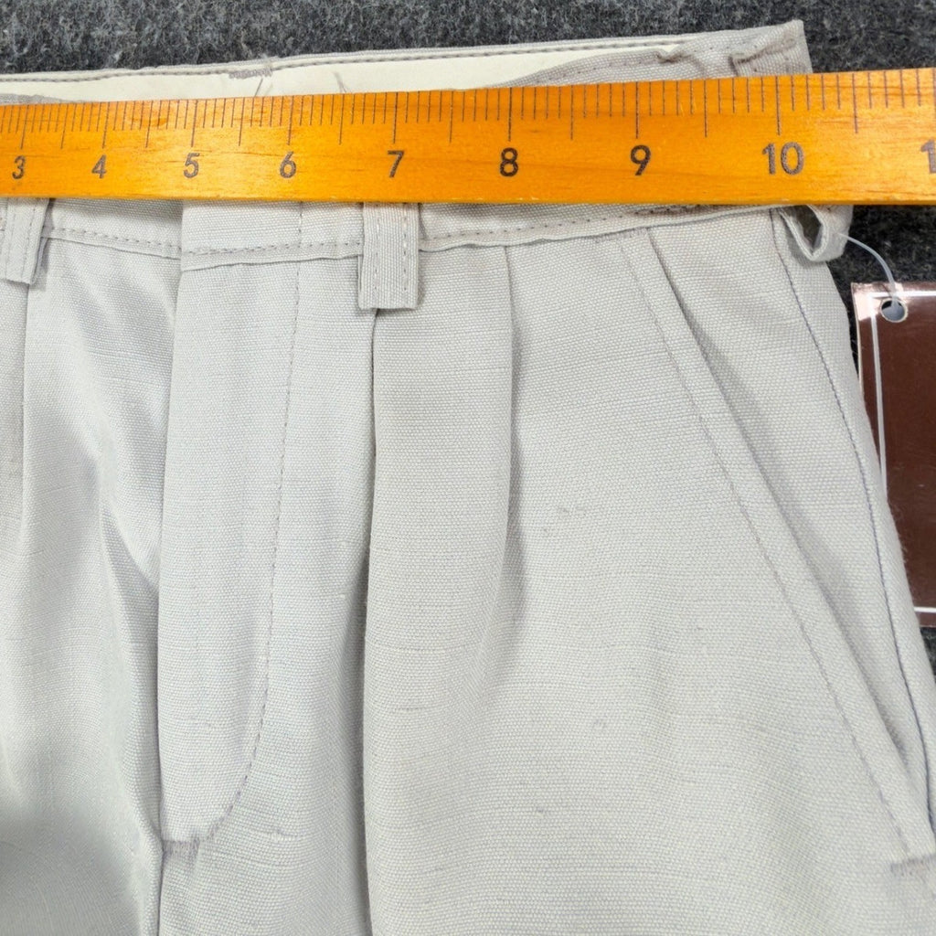 John Henry Vintage 80s Pleated Dress Pants Boys 5 Slim Gray Poly Rayon NWT - take2supply