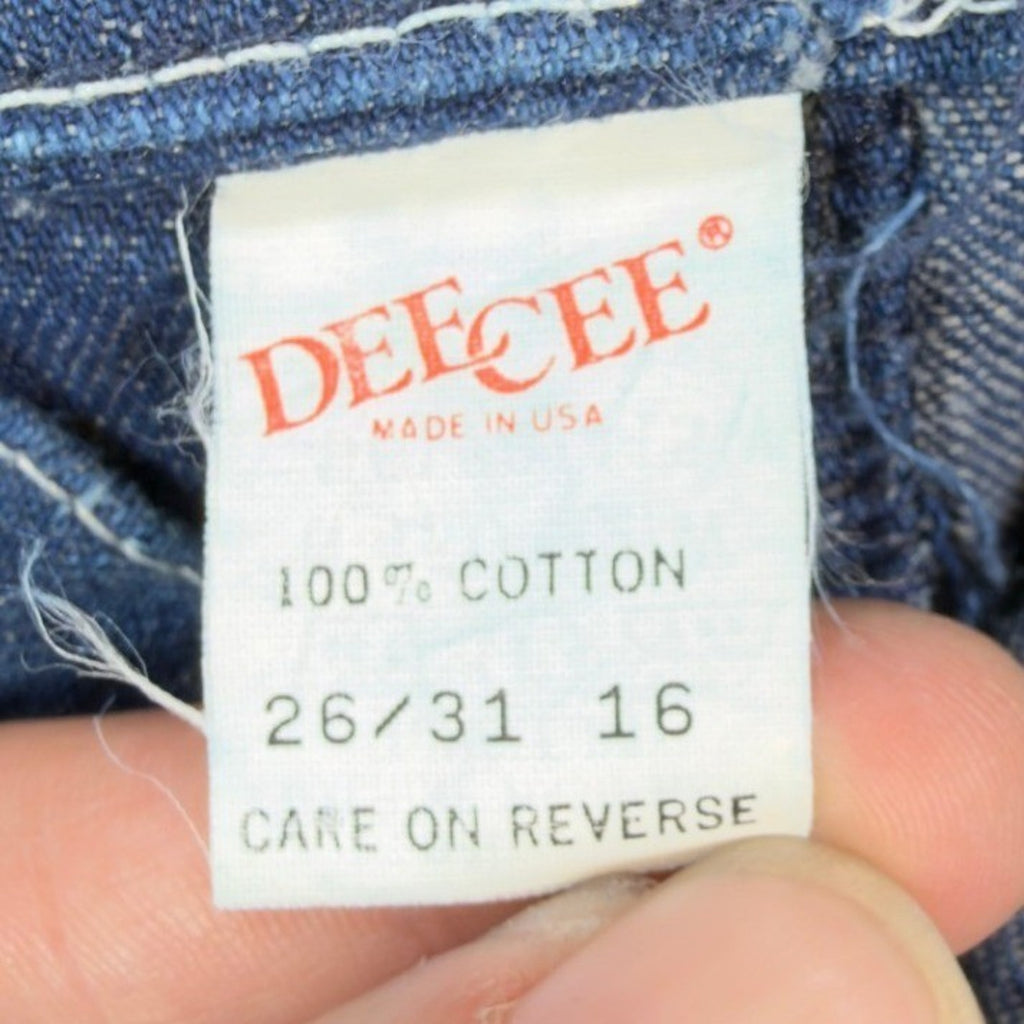 DeeCee Vintage 70s Jeans Youth 16 W26 L31 Blue Flare USA Deadstock NWT