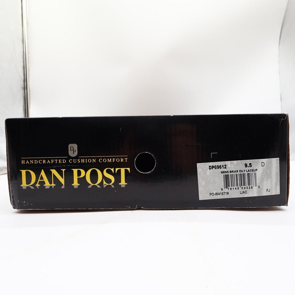 Dan Post Leather Work Boots Men 9.5 D Brown Oily Lace Up Kiltie NWT Box