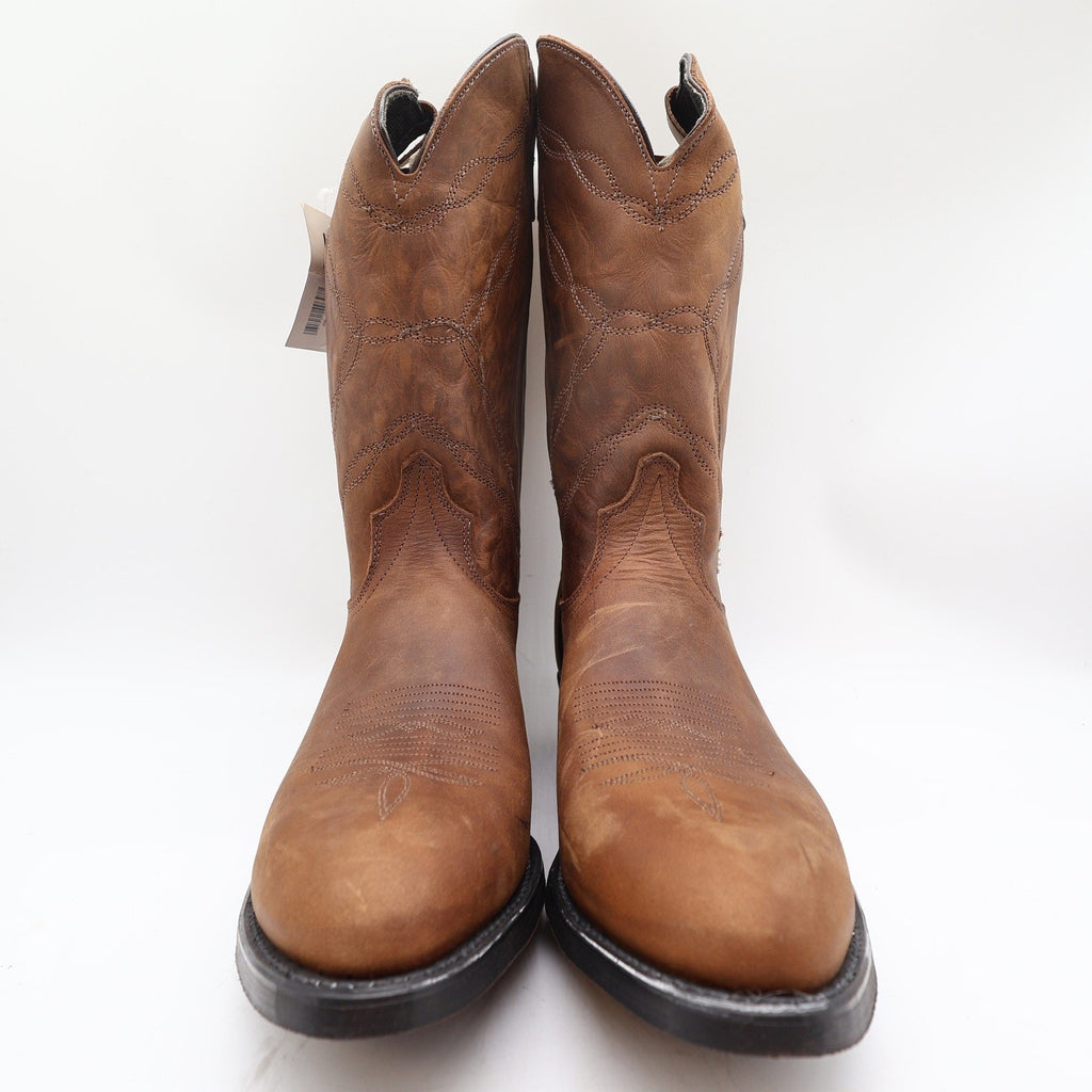 Laredo Brushwood 1805 Tan Leather Western Cowboy Boots Men's 12D NWT