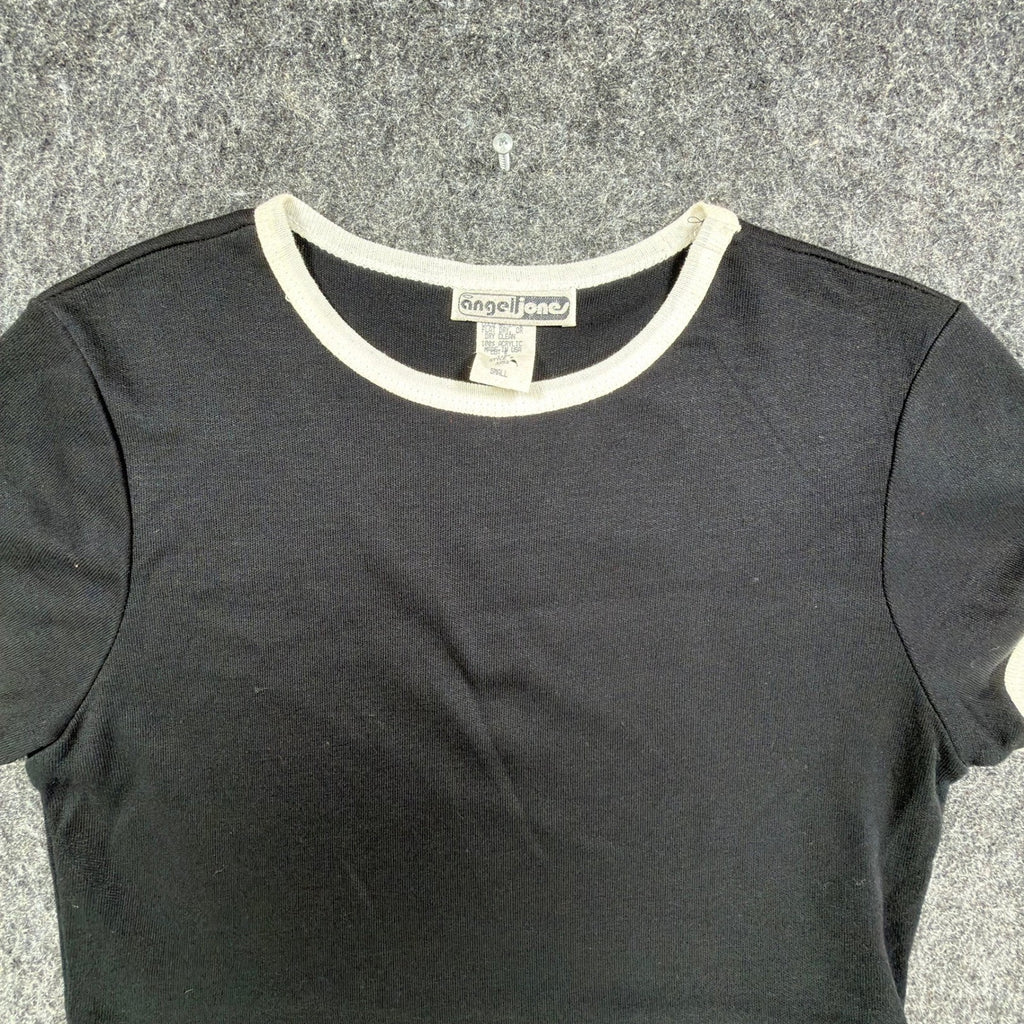 Angel Jones 70s Ringer Dress Womens Small Black Acrylic New Without Tags - take2supply
