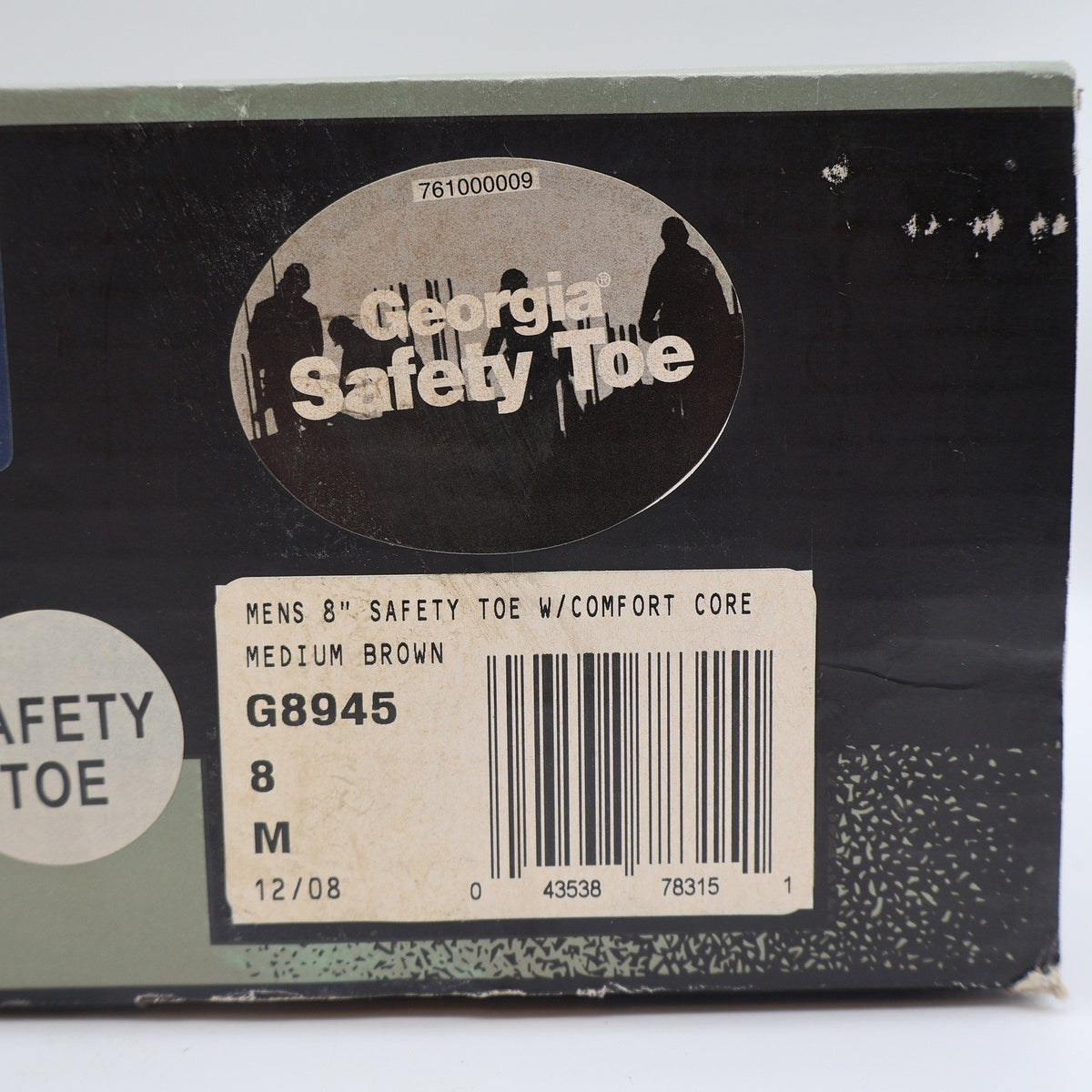 Georgia Boot Carbo-Tec G8945 Mens 8 M Steel Safety Toe Work Boots Brown Leather