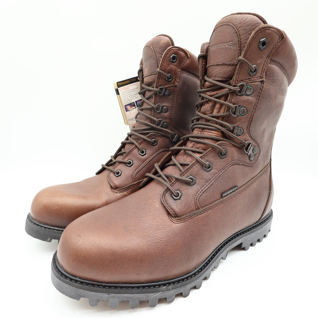 Browning 30203 Hunting Boots Mens 12 Red Brown Leather Waterproof NWT