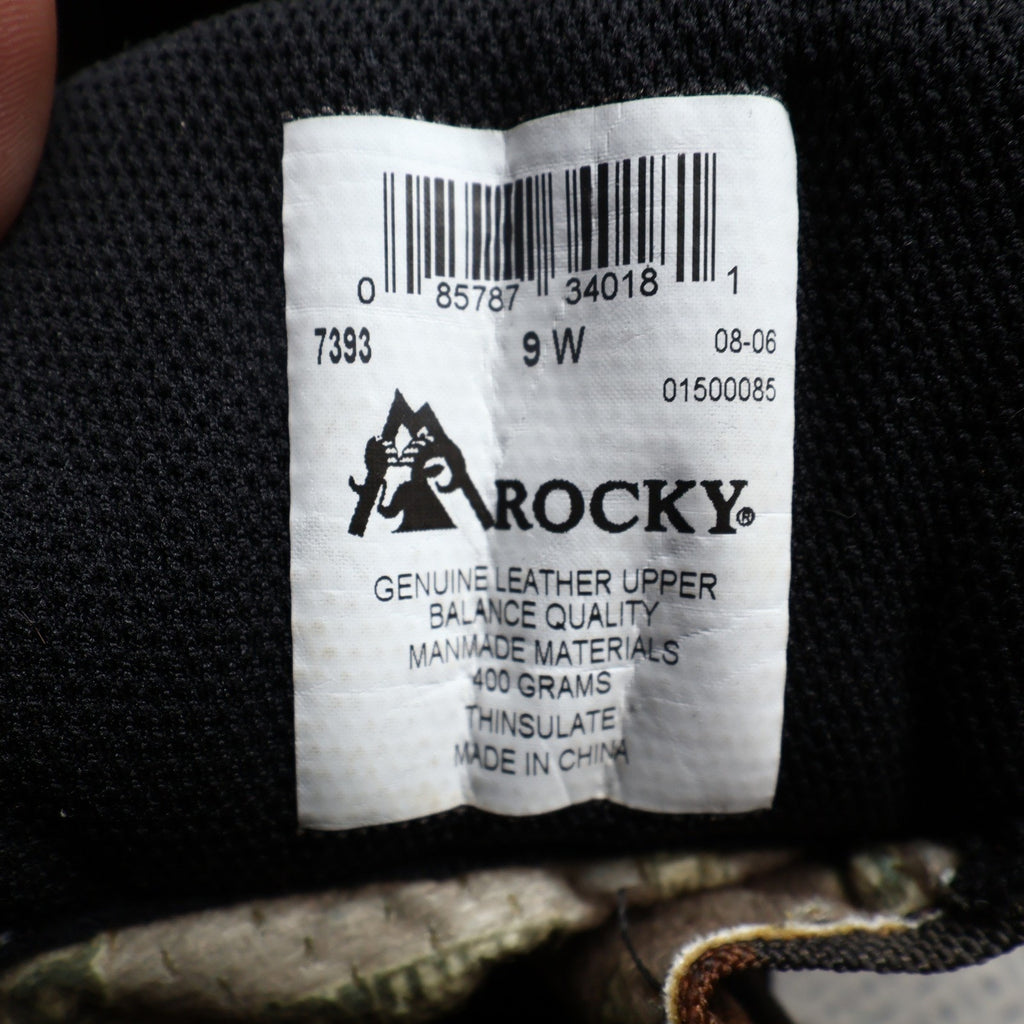 Rocky Y2K Lynx 400 SIQ Hunting Boots Mens 9W Brown Camo Leather New With Box - take2supply