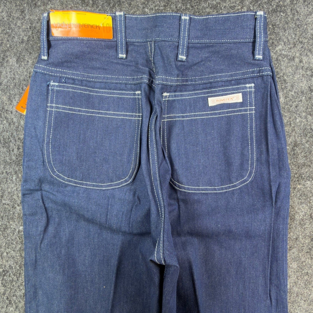 Lady Maverick Vintage 70s Jeans Women 10 Blue Denim High Waist NWT USA Made