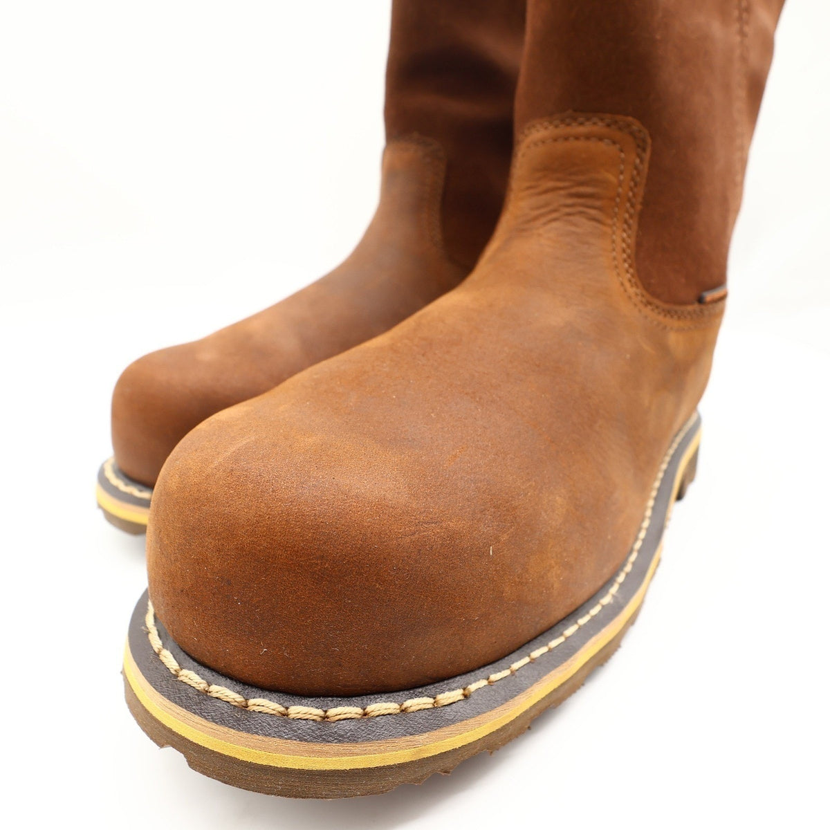 Carhartt Nano Composite Toe Work Boots Mens 10.5W Brown Leather Waterproof NEW