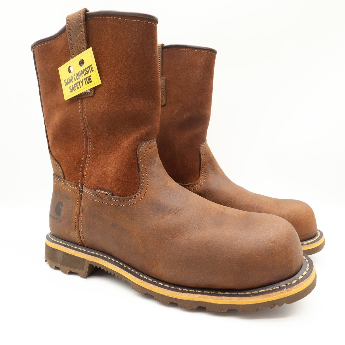 Carhartt Modern Work Boots Mens 12 M Brown Leather Safety Composite Toe NWT - take2supply