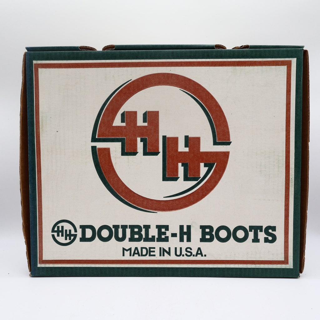 Double-H AG7 Work Western Boots Mens 10 D Vintage USA Brown Leather 3263 NWT