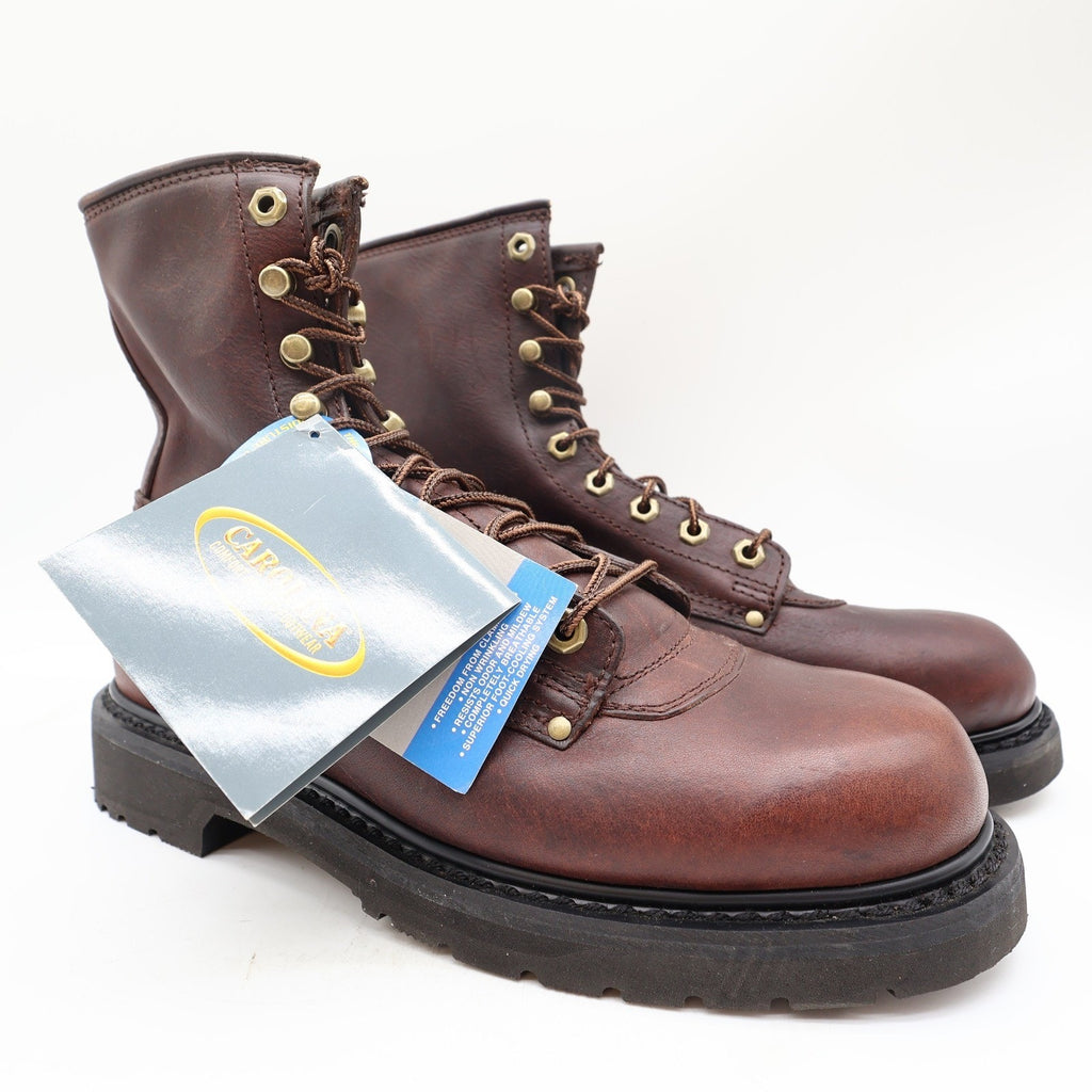 Carolina 8010 Work Boot Mens 9 Brown Briar Retro Leather NWT Electrical Hazard