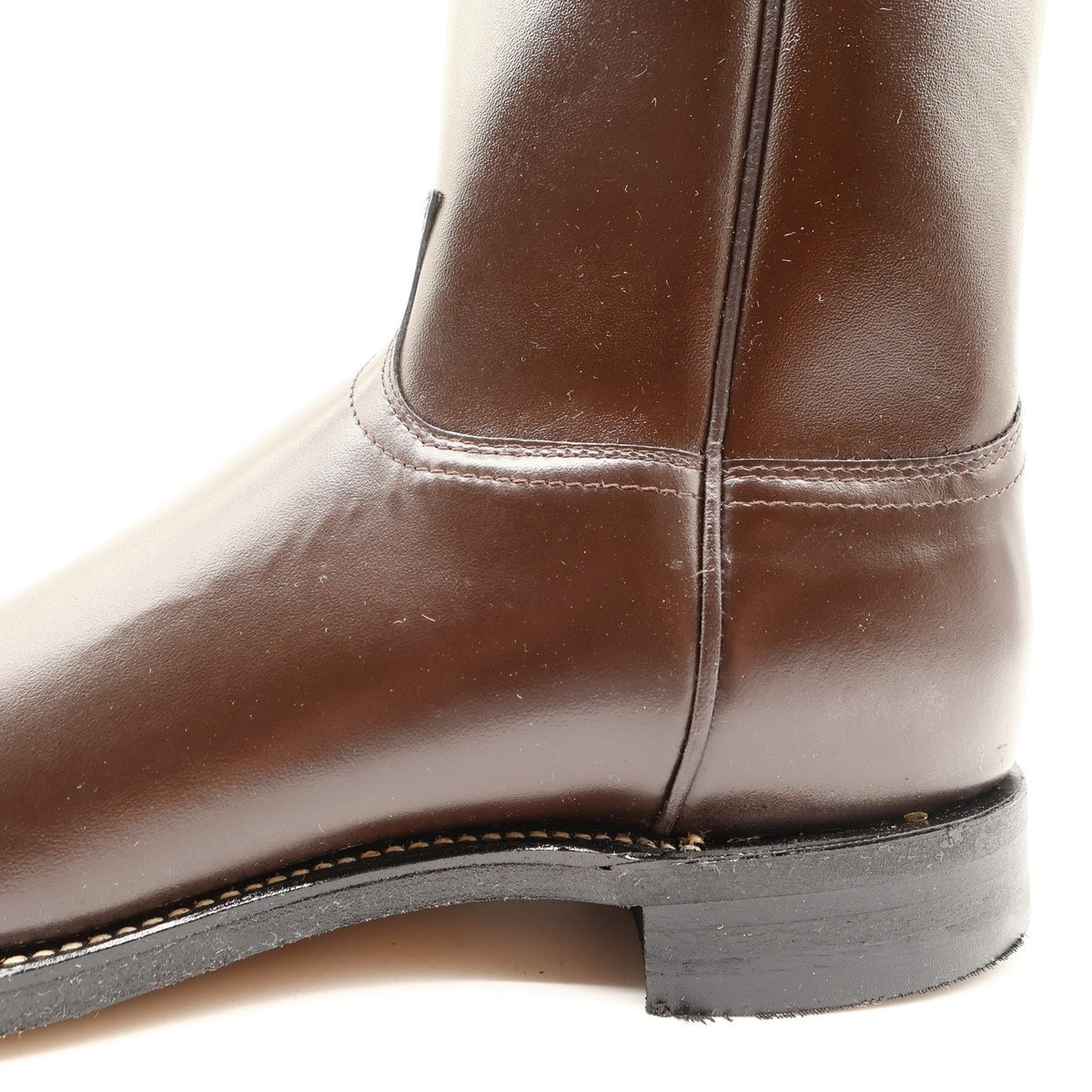 Justin Vintage Cowboy Boots Mens 11 D Brown Leather Deadstock 3132M