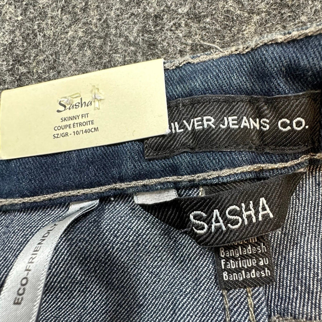 Silver Jeans Co Sasha Skinny Jeans Girls 10 Blue Denim Slim Fit NWT