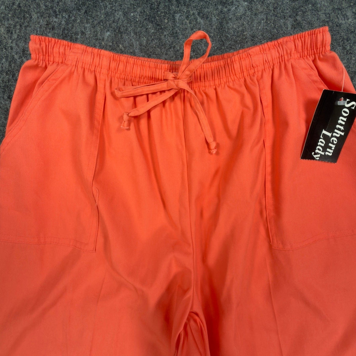Southern Lady Vintage 90s Shorts Womens Large Orange Cotton Blend NWT Deadstock - take2supply