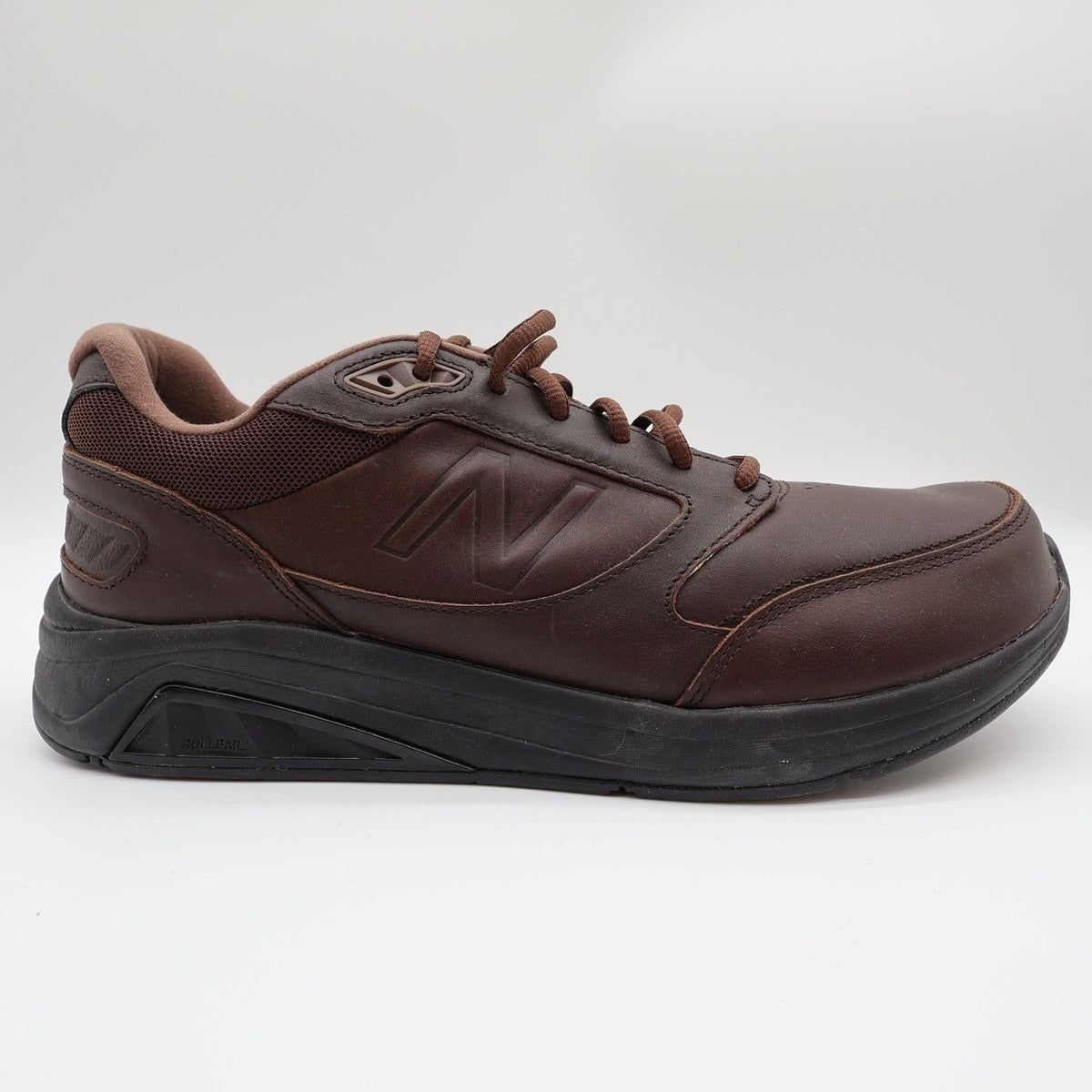 New Balance MW928BR2 Walking Shoes Mens 9.5 D Brown Leather Rollbar Sneakers
