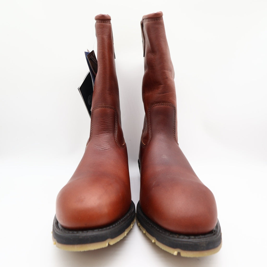 Double-H Wellington Boots Mens 10.5 D Brown Leather Work Boots NWT