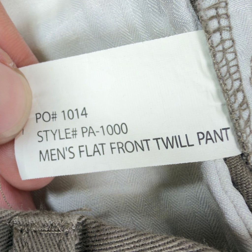 Duck Head Pants Mens 34x30 Flat Front Type 35 Original Classic Fit Olive Cotton