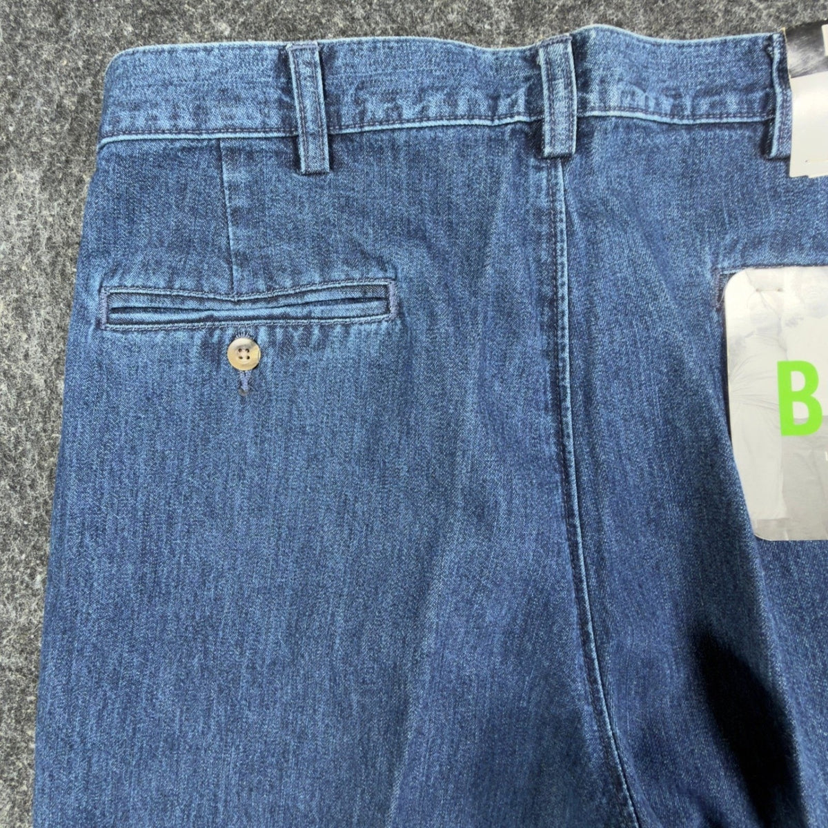 Haggar Y2K BL2K Denim Pants Mens 33x30 Blue Cotton Pleated New With Tags